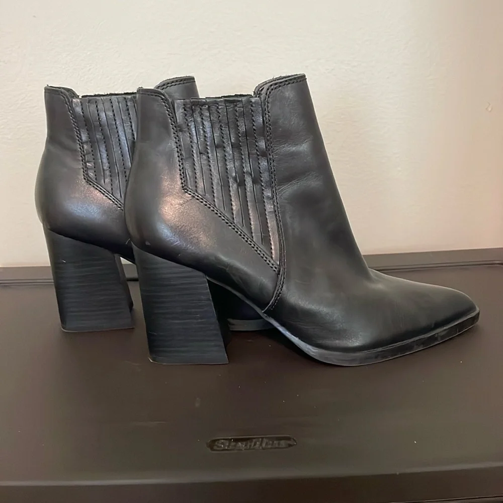 Marc Fisher Black Ankle Booties